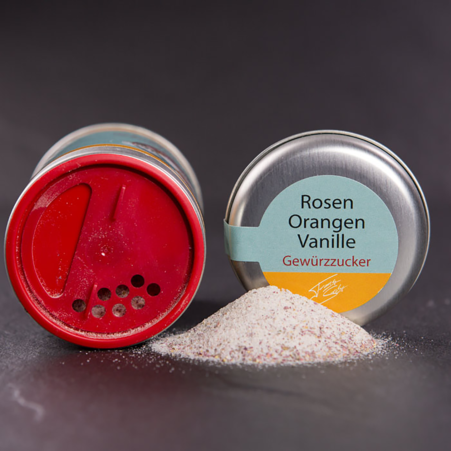 Rosen-Orangen-Vanille Gewürzzucker