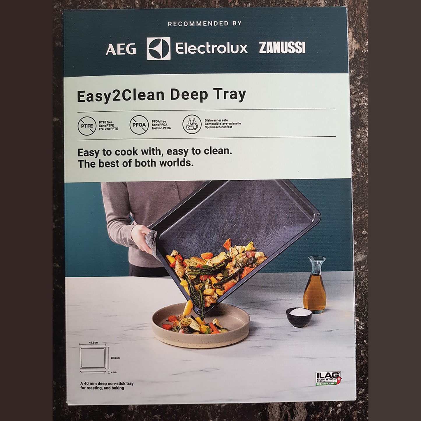 Easy2Clean Brat und Fettwanne mit Keramikbeschichtung