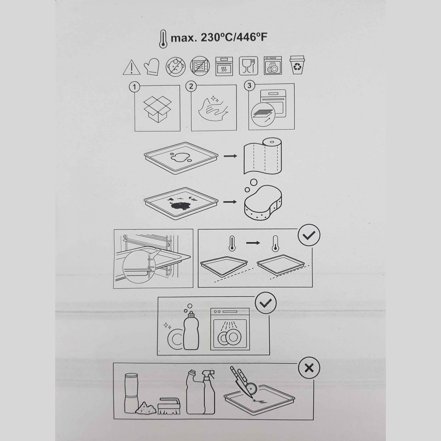 Easy2Clean Brat und Fettwanne mit Keramikbeschichtung